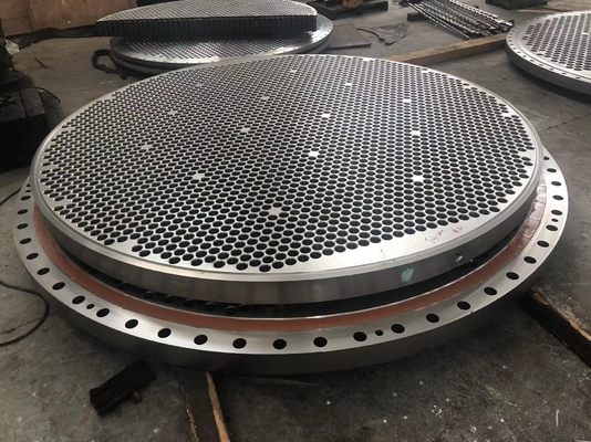 ASTM B432 warmtewisselaar buisplaat Gr16 titanium stalen plaatbekleding