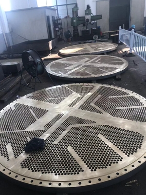 ASTM B432 warmtewisselaar buisplaat Gr16 titanium stalen plaatbekleding