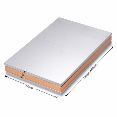 2-12 mm Dikte Titanium beklede plaat met koper beklede metalen materiaal 100 mm-6000 mm Lengte