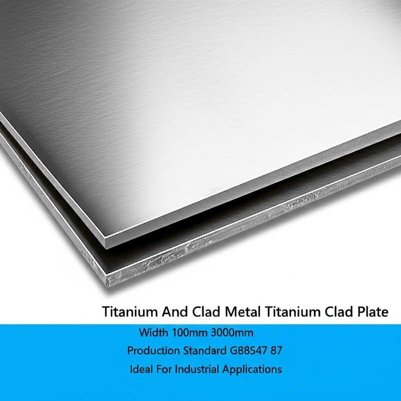 Titanium en bekleed metaal Titanium bekleed plaat Breedte 100mm 3000mm Productie standaard GB8547 87 Ideaal voor industriële toepassingen