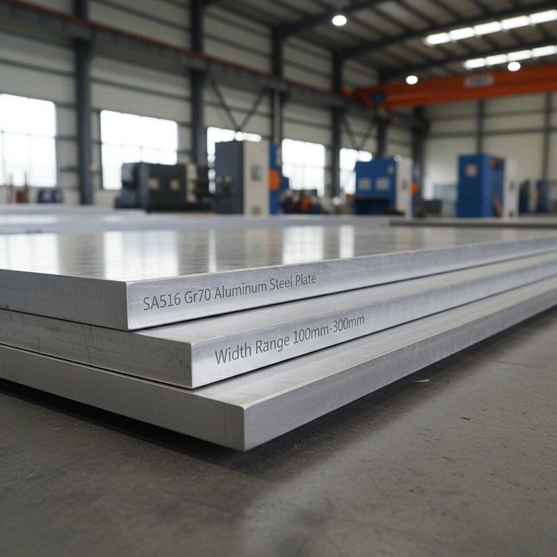 SA516 Gr70 Aluminium- en staalplaat Breedtebereik 100 mm 3000 mm Geschikt voor industriële fabricage en zware constructies